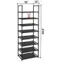 fiducial home 8 Tiers Shoe Rack 16-20 Pairs Sturdy Shoe Shelf
