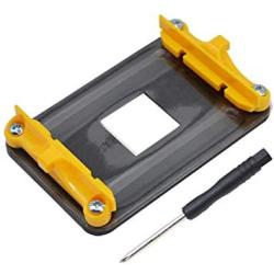 Aimeixin AM4 Bracket,Desktop Computer AMD AM4 Motherboard CPU Heatsink Bracket, Steel Back Plate Bracket for AM4s HeatSink Cooling Fan Mounting (Yellow)