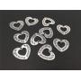 Yansanido Pack of 10 Alloy Silver You to The Moon Back Heart Shape DIY Antique Message Charms Pendant for Making Bracelet and Necklace (You to The Moon Back)