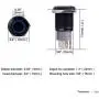 Ulincos Momentary Push Button Switch U16F1 1NO1NC Black Metal Shell with Blue LED Ring Suitable for 16mm 5/8'' Mounting Hole (Blue) Ulincos Momentary Push Button Switch U16F1 1NO1NC Black Metal Shell with Blue LED Ring Suitable for 16mm 5/8'' Mounting Hole (Blue)