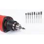 YXGOOD 10 Pieces Tungsten Carbide Double Cut Rotary Burr Set with 3 mm (1/8 Inch) Shank and 6 mm (1/4 Inch) Head Size