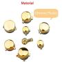QINGYA Replaceable Controller Parts Compatible 18-in-1 Xbox One Elite Controller Accessories Set New Brand Controller Parts Compatible Replaceable Sets for Xbox One Elite (18-in-1 Gold)