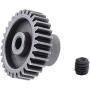 Hobbypark Steel Metal Mod 0.6 Module Pinion Gear Set 3.175mm Motor Gears 17T 21T 26T 29T 11189 11176 11181 11119 for RC Car Redcat HSP Exceed (4-Pack)