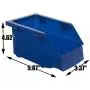 Erie Tools TLPB04 60 Parts Bin Storage Shelving with Locking Wheels for Shop Garage or Home Storage