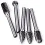 Tonsiki 5 Pieces 10mm Head Tungsten Carbide Rotary Burr Carving Bit Set with 1/4 Inch(6mm) Shank for DIY Woodworking, Carving, Engraving, Drilling Tonsiki 5 Pieces 10mm Head Tungsten Carbide Rotary Burr Carving Bit Set with 1/4 Inch(6mm) Shank for DIY Woodworking, Carving, Engraving, Drilling