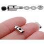 5 Sets Nylon Control Horns + Steel PushRods 1.2 x 180mm+ Pushrod Connector Linkage Stopper 1.8mm Parts for RC Airplane Model Aircraft