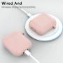 Marge Plus for Airpods Case Cover with Keychain, Silicone Skin Cover for Women Men Compatible with Apple Airpods 2/1 Charging Case (Front LED Visible)