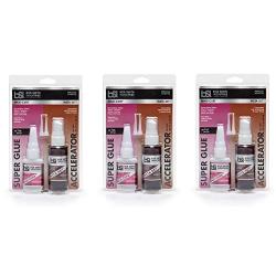 Bob Smith Industries BSI-157H Maxi Cure/Insta-Set Combo Pack (3 oz. Combined),Clear (Тhrее Расk)