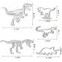 SXLFY Metal Die Cuts for Card Making Stencils DIY Scrapbook Supplies 2-Piece Set (Dinosaur Fossil)