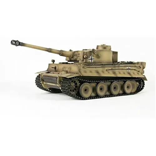 Henglong 1/16 Yellow 6.0 Version Tiger I RTR RC Tank 3818 Barrel Recoil Metal Wheels