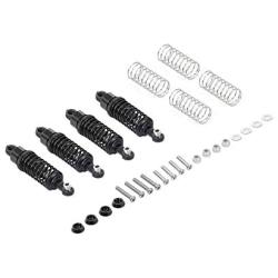 GoolRC 4PCS Aluminum Alloy Metal Shock Absorber Damper for D90 MN-90 MN-99 MN-91 FJ-45 RC Car 1/12 Rock Crawler Upgrade Parts (Black)