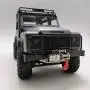 Baoer Metal Front Bumper Protection Board Winch for MN-90 MN-91 MN-99 MN-99S 1/12 2.4G 4WD RC Car Upgrade Spare Parts Black Bumper + Protection Board + Winch