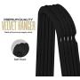 Utopia Home (Pack of 50 Premium Non Slip Velvet Hangers - 360-degree rotatable Hook - Durable & Slim - Coat Hangers - Pant Hangers - Black