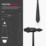 MDF Tromner Neurological Reflex Hammer with Pointed Tip Handle for Cutaneous and Superficial Responses - Free-Parts-for-Life (MDF555) (All Black (Blackout))