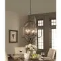 Saint Mossi Black Farmhouse Chandelier with 6 Lights,Lantern Metal Pendant Lighting for Dining Room,Living Room,Kitchen,Foyer,W23''x H26'' with Adjustable Chain