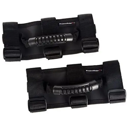 Rugged Ridge 13505.04 Ultimate Grab Handle Kit, Black for 55-current Jeep CJ/Wrangler/Gladiator Rugged Ridge 13505.04 Ultimate Grab Handle Kit, Black for 55-current Jeep CJ/Wrangler/Gladiator