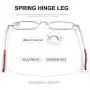 REAVEE 2 Pack Metal Slim Reading Glasses Spring Hinge Readers for Women Men Small Mini Portable Readers with Pen Clip Case +1.5 REAVEE 2 Pack Metal Slim Reading Glasses Spring Hinge Readers for Women Men Small Mini Portable Readers with Pen Clip Case +1.5