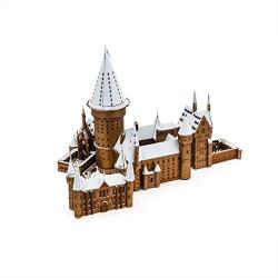 Fascinations Metal Earth ICONX Premium Series Harry Potter Hogwarts Castle in Snow 3D Metal Model Kit