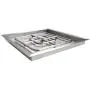 onlyfire Square Stainless Steel Drop-in Fire Pit Burner Ring and Pan Assembly, 18-Inch onlyfire Square Stainless Steel Drop-in Fire Pit Burner Ring and Pan Assembly, 18-Inch