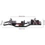 GoolRC RC Car Frame Carbon Fiber Metal Car Chassis Beam with 540 Motor for AXIAL SCX10 RC Crawler Climbing Car DIY