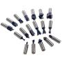 XtremepowerUS 80pcs 1/2'' Shank Carbide Router Bits Tungsten Carbide Bit Set Woodworking Tool Carbon Steel 2 Blade 3 Blade Carrying Case