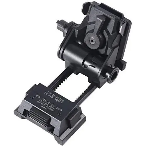 SC Night Vision Goggles NVG Mount for L4G24 Tactical Helmet Parts, Rhino Mount Full Metal CNC Aluminum PVS15/18 Tactical Helmet Mount Black SC Night Vision Goggles NVG Mount for L4G24 Tactical Helmet Parts, Rhino Mount Full Metal CNC Aluminum PVS15/18 Tactical Helmet Mount Black
