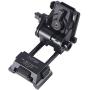 SC Night Vision Goggles NVG Mount for L4G24 Tactical Helmet Parts, Rhino Mount Full Metal CNC Aluminum PVS15/18 Tactical Helmet Mount Black