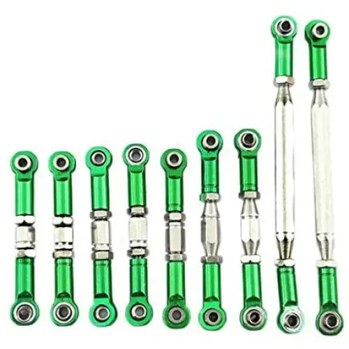 YU-NIYUT 9pcs/Set Metal Steering Tie Rod Kit DIY Modified Upgrade Accessories, 1/12 RC Rock Crawler Car for WLtoys 12428 12429 12423 FY01 FY03, DIY RC Vehicle Modification Fun for Adults and Kids