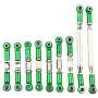 YU-NIYUT 9pcs/Set Metal Steering Tie Rod Kit DIY Modified Upgrade Accessories, 1/12 RC Rock Crawler Car for WLtoys 12428 12429 12423 FY01 FY03, DIY RC Vehicle Modification Fun for Adults and Kids