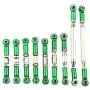 YU-NIYUT 9pcs/Set Metal Steering Tie Rod Kit DIY Modified Upgrade Accessories, 1/12 RC Rock Crawler Car for WLtoys 12428 12429 12423 FY01 FY03, DIY RC Vehicle Modification Fun for Adults and Kids