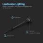 GOODSMANN Low Voltage Path Lights Landscape Lighting 1 Watt LED 60 Lumens Flood Lights with Metal Stake for Garden Yard Patio Area Outdoor Lighting (6 Pack) 9920-2104-06