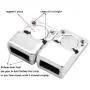 10 Pieces 5mm Flat Magnetic Clasps for Jewelry Making Leather Strap Glue in 5x2mm Hole Silver 10 Pieces 5mm Flat Magnetic Clasps for Jewelry Making Leather Strap Glue in 5x2mm Hole Silver