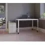 Office Dimensions 21647 White RTA 48'' Wide Mobile Metal Desk Workstation Home Office Collection
