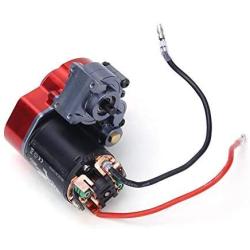 Drfeify RC Gearbox Metal Full Gearbox with 540 Motor 55T Upgrade Parts Compatible with Axial SCX 1/10 RC Car