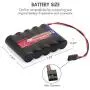 Tenergy 2 Pack NiMH Receiver RX Battery with Hitec Connectors 6V 2000mAh High Capacity Rechargeable Battery Pack for RC Airplanes/RC Aircrafts and More