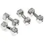 Silver Barbell Beads, Metal Dumbbell, Weight, Workout, Live Lift 10/Pkg