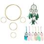 10 Pieces Metal Rings Hoops Macrame Ring for Dream Catchers and Crafts, 2 Inch, 3 Inch, 6 Inch (Gold)