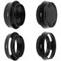 SIOTI Camera Standard Hollow Vented Metal Lens Hood with Cleaning Cloth and Lens Cap Compatible with Leica/Fuji/Nikon/Canon/Samsung Standard Thread Lens SIOTI Camera Standard Hollow Vented Metal Lens Hood with Cleaning Cloth and Lens Cap Compatible with Leica/Fuji/Nikon/Canon/Samsung Standard Thread Lens