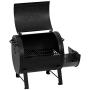 Char-Griller E82424 Side Fire Box Charcoal Grill, Black
