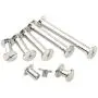 XLX 220PCS(110 Set) M5 7 Species Stainless Flat Head Rivet Hollow Binding Screws T-Shape Round Docking Rivet Assortment Kit for Scrapbook Album Binding and Leather Repair XLX 220PCS(110 Set) M5 7 Species Stainless Flat Head Rivet Hollow Binding Screws T-Shape Round Docking Rivet Assortment Kit for Scrapbook Album Binding and Leather Repair