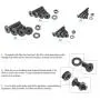 DYWISHKEY 1220 Pieces M2 M3 M4 M5, 10.9 Grade Alloy Steel Hex Flat Head Cap Bolts Nuts Washers Assortment Kit with Hex Wrenches DYWISHKEY 1220 Pieces M2 M3 M4 M5, 10.9 Grade Alloy Steel Hex Flat Head Cap Bolts Nuts Washers Assortment Kit with Hex Wrenches