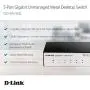 D-Link Ethernet Switch, 5 Port Unmanaged Gigabit Metal Fanless Desktop Plug n Play (GO-SW-5GE)