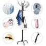 Tangkula 78'' Coat Rack, Metal Frame Coat Tree,Free Standing Entryway Hat Coat Jacket Umbrella Holder,Clothes Hanger with Base Coat Stand
