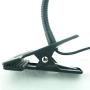 QUANS 5W Clip on Clamp Gooseneck COB LED Desk Table Light lamp Cool White 19inch Neck Black