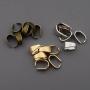 300pcs Mixed Metal Pinch Clip Clasp Bail Finish Necklace Clasps Pendant Clasps Claw Bail,Pendant Clasps, Pinch Clip Clasp Bail for Necklace (M148)