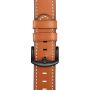 EloBeth 44mm Band Case Compatible with Apple Watch Band 44mm Series 6/5/4 & Apple Watch SE 44mm Bands, Genuine Leather Bands & Metal/PC Protective Case for iWatch Series 6/5/4/SE 44mm (Brown/Black)