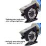 Hercules HC50R Electric Cordless Rotary Shear – Rechargeable, Multi-Layer Cutter for Light to Medium Weight Natural & Synthetic Fabrics