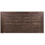Cassie Outdoor Modern Industrial 3 Piece Acacia Wood Picnic Dining Set with Benches, Sandblasted Dark Brown and White Rustic Metal