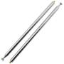 RuiLing 2-Pack M3 Male Thread 7 Section AM FM Radio Universal Antenna for Radio TV Electric Toys, Telescopic Replacement Antenna Aerial, Stainless Steel Material, Stretched Length 98cm 38.5 Inch