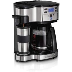 Hamilton Beach 2-Way Brewer Coffee Maker, Single-Serve and 12-Cup Pot, Stainless Steel (49980A), Carafe